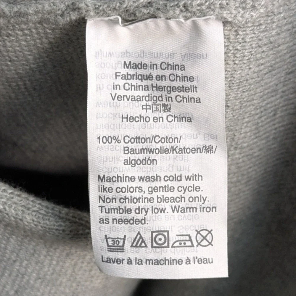 J.Crew Mercantile Womens Gray‎ Knit Blazer Jacket 100% Cotton Medium Minimalist